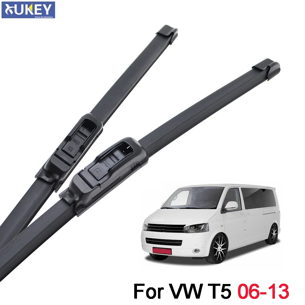 Xukey 2Pcs Anteriore Parabrezza Wiper Blades Set Per Vw Transporter Multivan California Caravelle T5 2007 2008 2009 2010 2011 2012