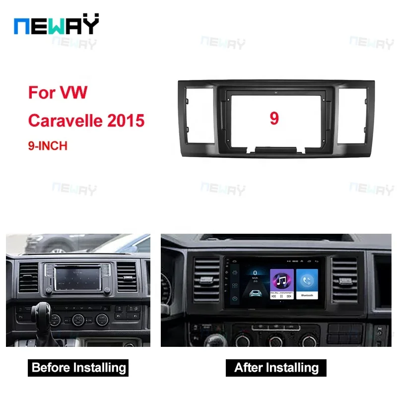 Accessori Interni Per Auto Da 9 Pollici Schermi Per Autoradio Con Telaio Dvd Per Auto Adatti Per Volkswagen Caravelle 2015-2020