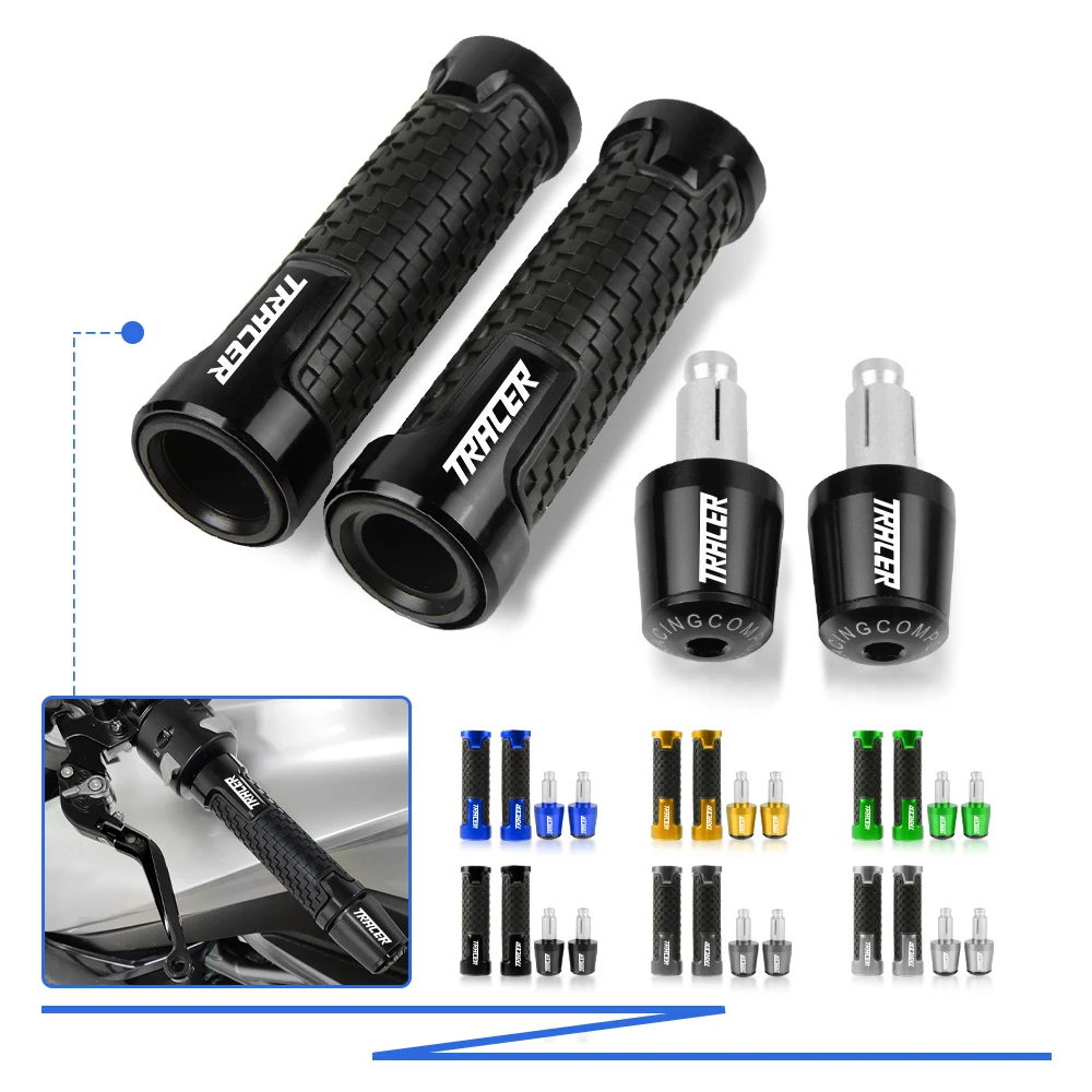 Motorcycle Accessories Hand Grip Ends Plus Handle Bar Tracer 7/8"22Mm Motorcycle Handlebar Grips Handle Bar For Yamaha Hand Grip