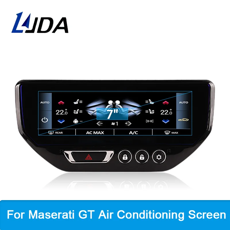 Controllo Dell'Aria Per Auto Da 7 Pollici Per Maserati Gt Granturismo Screen Unit Lcd Ac Screen Regolazione Della Temperatura Toccando Il Cruscotto