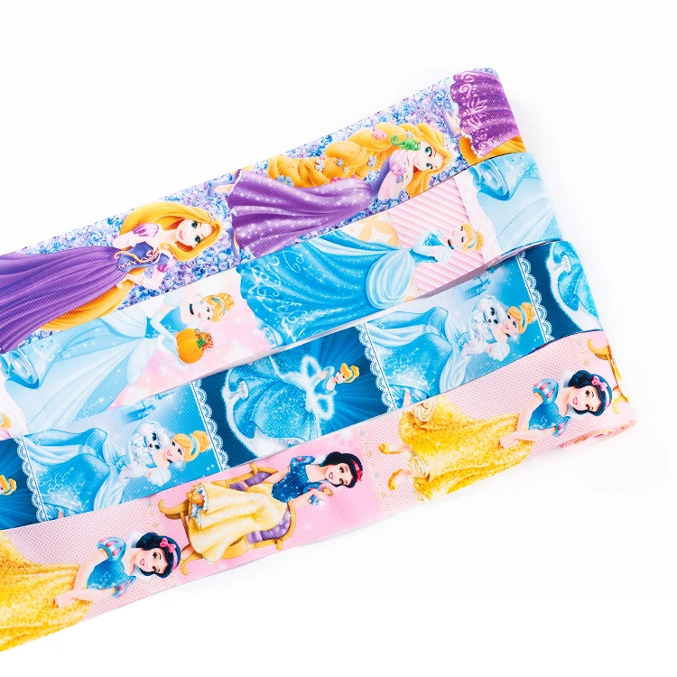 Disney Princess Collection Style Princess Printed Cute Cartoon Nastro In Grosgrain 10Yards Diverse Dimensioni