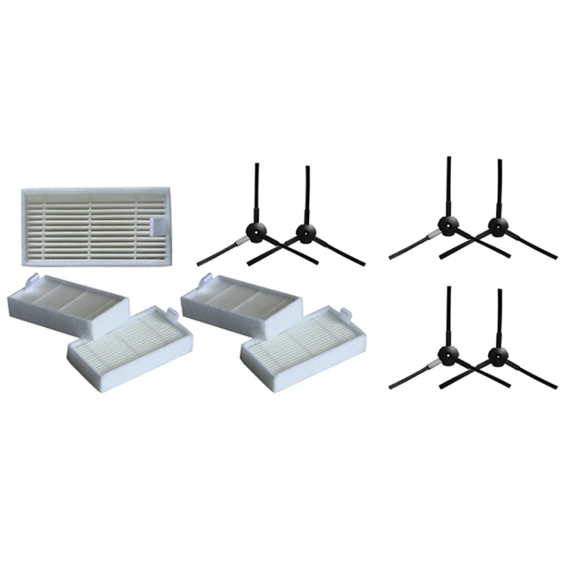 Hot 12X Spazzola Laterale + Filtro 10X Per Lidl Silvercrest Ssr 3000 A1 Sostituzione Accessori Per Aspirapolvere Robotico