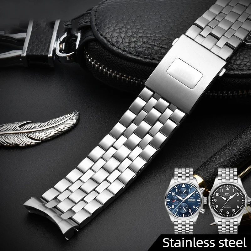 20Mm 21Mm Cinturino Per Orologio Da Uomo In Acciaio Inossidabile Cinturino Per Iwc Pilot Bracelet Mark 17 18 Little Prince Iw377717