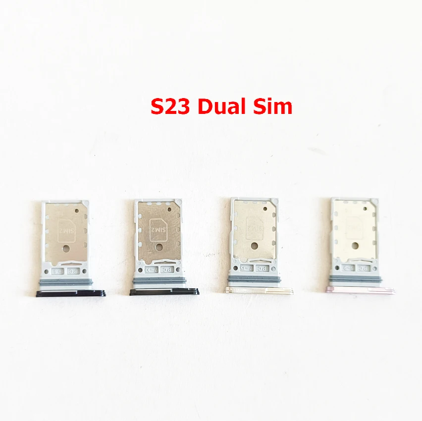 50 Pz/Lotto Dual / Single Sim Card Vassoio Supporto Slot Adattatore Presa Per Samsung Galaxy S23 Ultra / S23 Plus