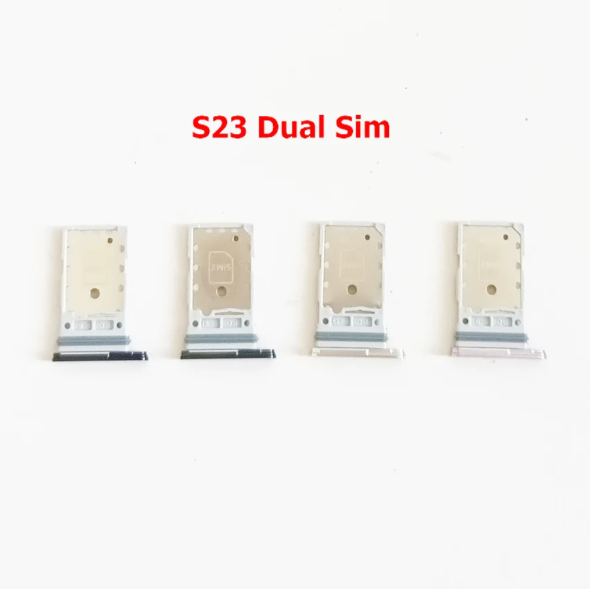 10 Pz/Lotto Dual Sim Card Vassoio Supporto Slot Adattatore Presa Per Samsung Galaxy S23 Ultra / S23 Plus