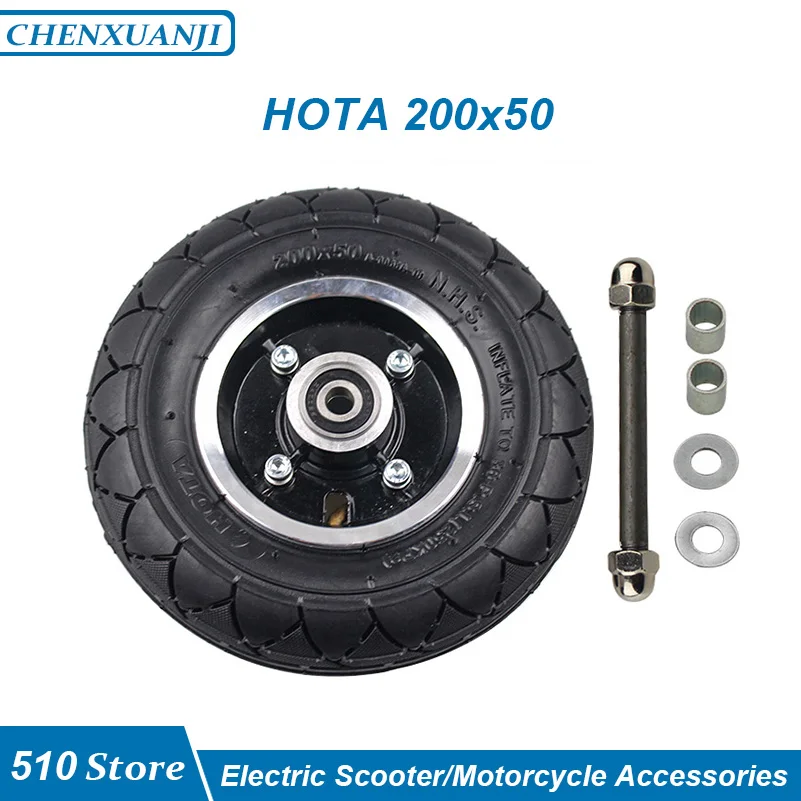 Scooter Elettrico 200X50 Camera D'Aria Pneumatico Esterno Con Mozzo Ruota Per Razor E100 E150 E200 Espark Crazy Cart Scooter