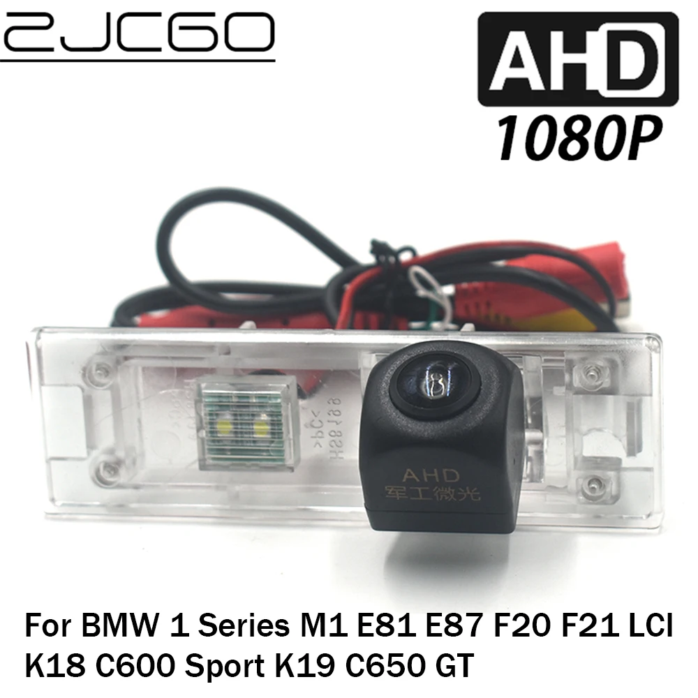 Zjcgo Car Rear View Reverse Backup Parking Ahd 1080P Camera Per Bmw Serie 1 M1 E81 E87 F20 F21 Smc K18 C600 Sport K19 C650 Gt