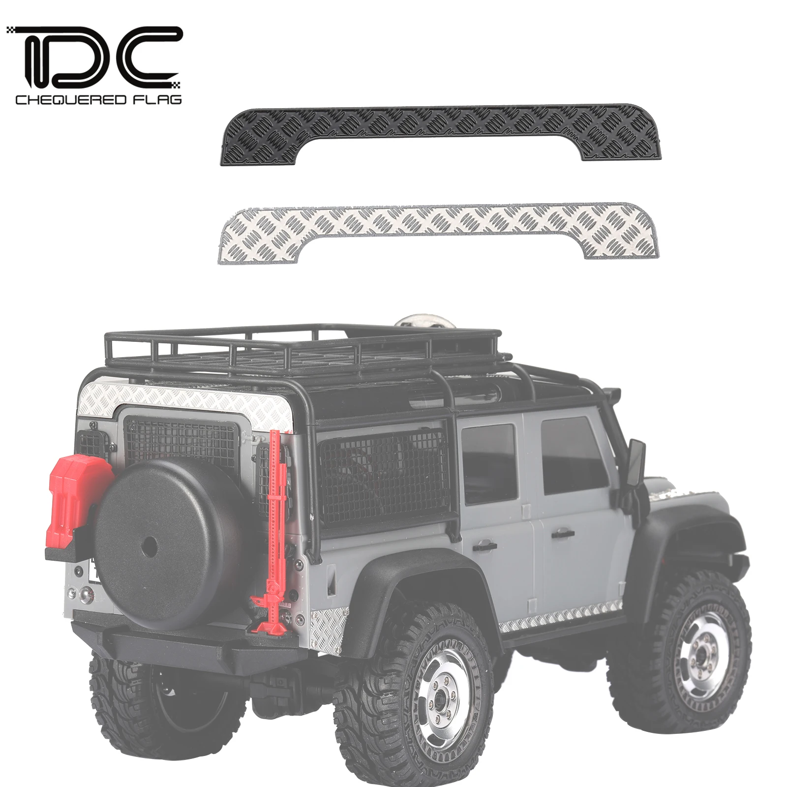 Presa D'Aria Per Portellone Posteriore Per Scooter Antiscivolo In Metallo Dc Per Trx4M 1/18 Defender D110 D190 Rc Accessori Per L'Aggiornamento Dell'A