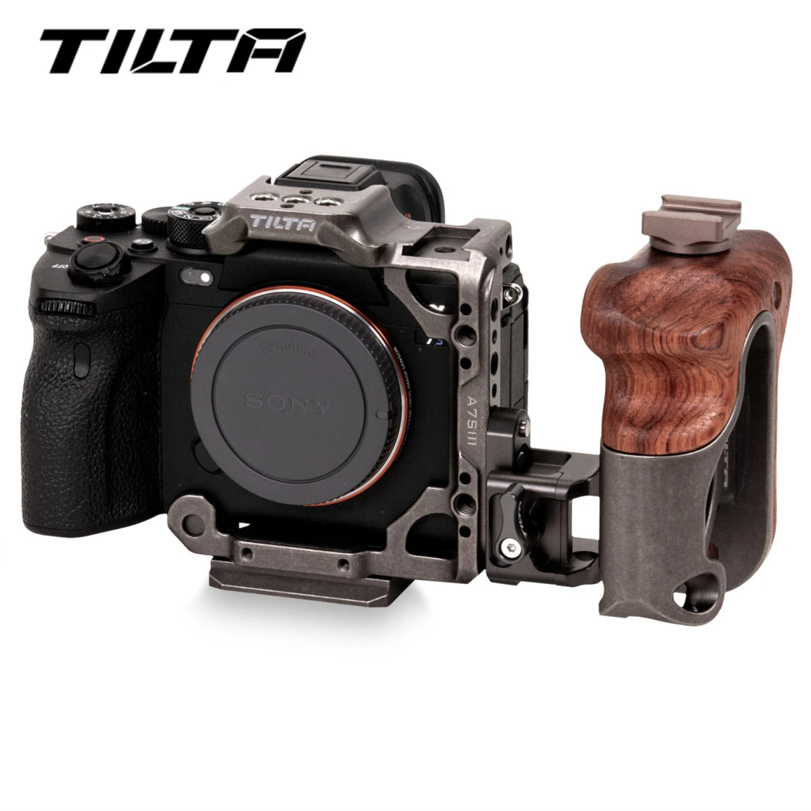 Tilta Ta-T18-A Sony A7Siii A7S3 Gabbia Per Fotocamera Tattica Grigia Mezza Gabbia Armatura Maniglia Laterale Leggera Per Fotocamera Sony A7S3
