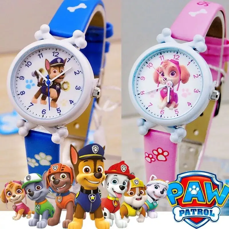 Genuino Paw Patrol Watch Dog Puppy Patrol Car Patrulla Canina Toy Action Figure Model Trackmarshall Everest Giocattolo Per Bambini