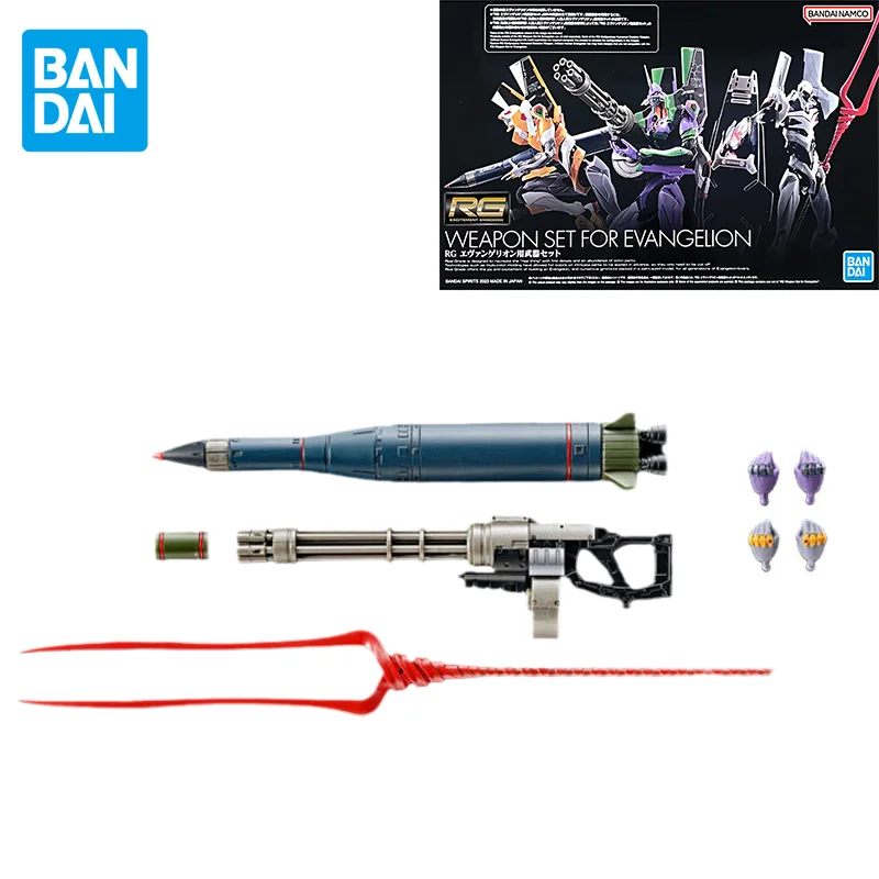 Bandai Original Neon Genesis Evangelion Anime Arma Set Per Evangelion Action Figure Toys Modello Da Collezione Regali Per Bambini