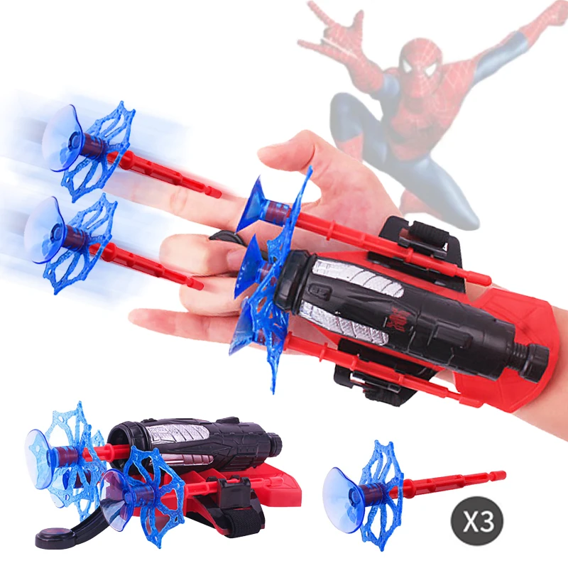 Marvel Spiderman Iron Man Hulk Guanti Cosplay Launcher Catapulta The Avengers Superhero Web Shooter Anime Figure Toys Regalo Per Bambini