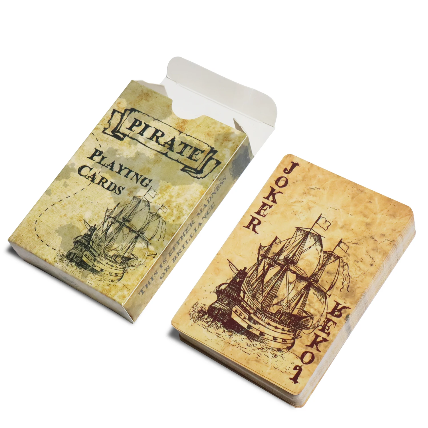 Pirate King Carte Da Gioco Vintage Stype Bridge Card Deck 60X90Mm Poker Board Game Cartes