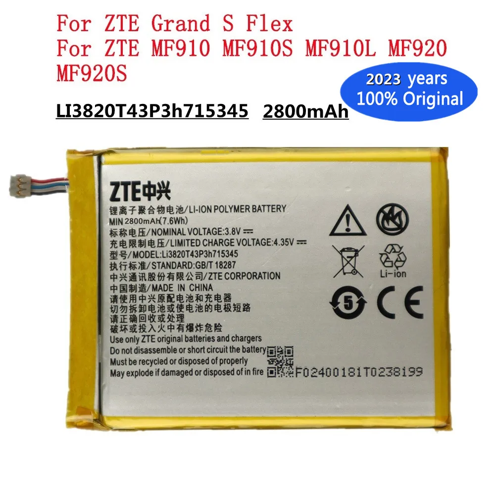 Nuova Batteria Muslimoriginale Per Zte Grand S Flex Mf910 S L Mf920 S Mf920W + Megafon Mr150 2 5 Batteria Del Router Mcc835F