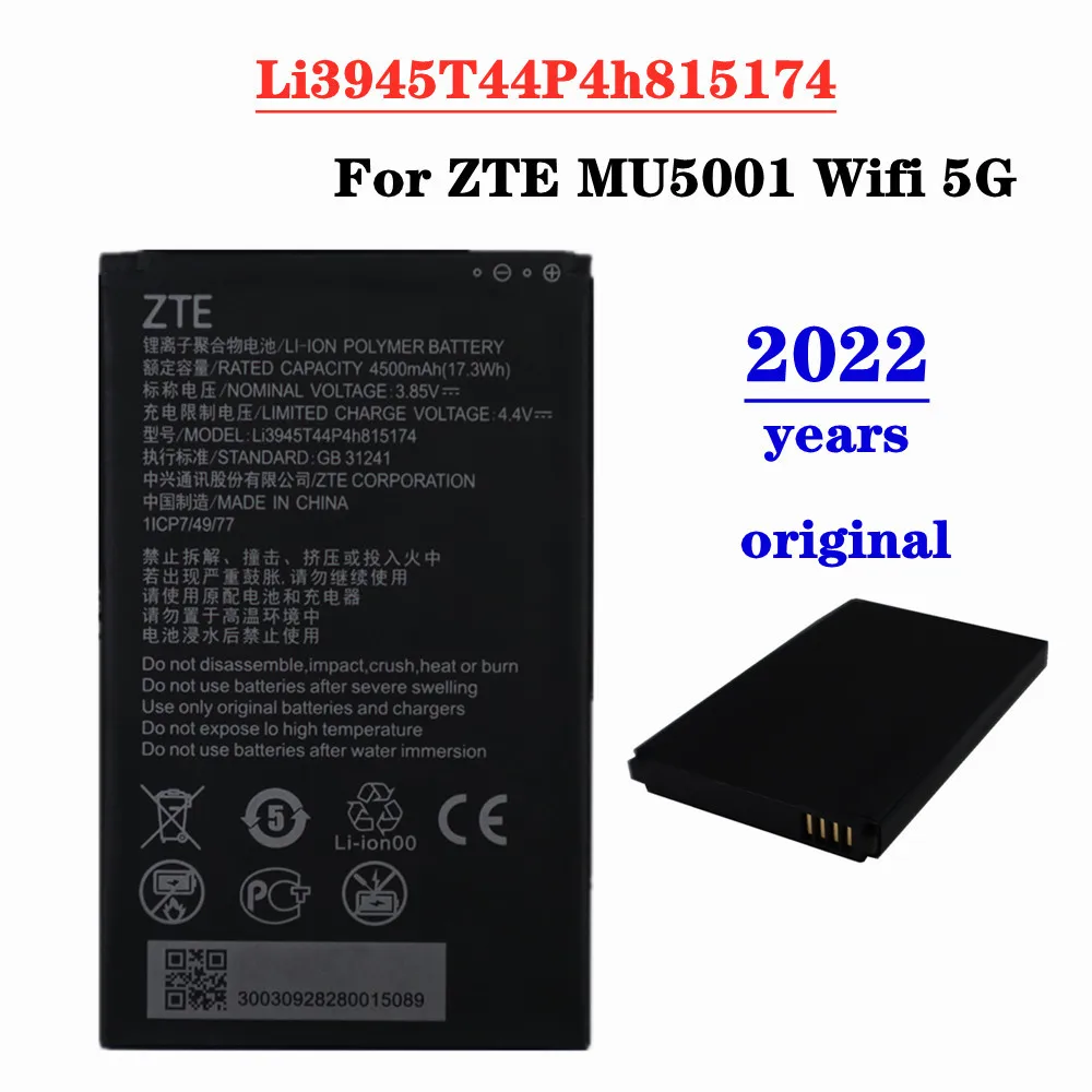 Nuova Batteria Originale Li3945T44P4H815174 Per Zte Mu5002 Mu5001 Wifi 5G Router Wireless Portatile Batterie Batteria