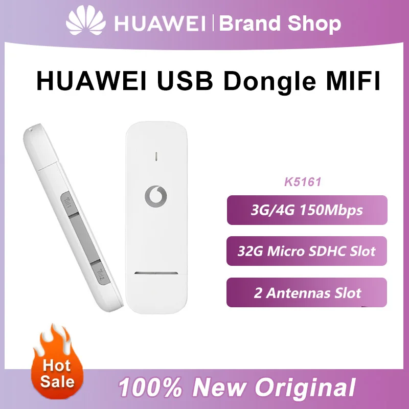 Dongle Usb Originale Huawei K5161 Router Wifi Wireless 150Mbps Modem Stick Mobile Broadband 4G Lte Pocket Hotspot Pk Huawei E3372