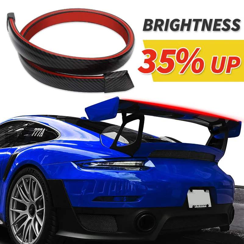 Car Led Wing Driving Brake Siganl Lamp Strip Auto Led Spoiler Posteriore Light Trunk Lip Roof Per Accessori Modificati Automaticamente