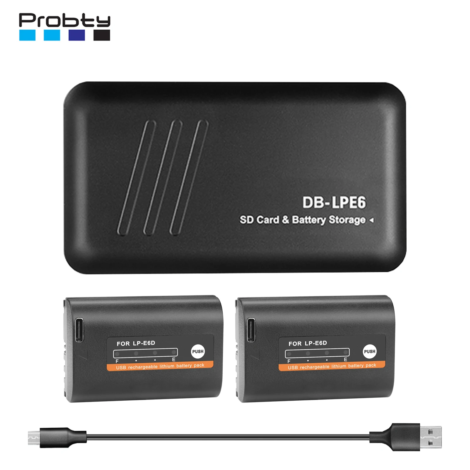 Lp-E6 Lpe6 Lp-E6N Custodia Per Batteria E Caricabatterie Adatta Per Canon Eos R, Eos R5, Eos 90D, Eos 60D, 70D, 80D, 5D Ii, 5D Iii, 5D Mark Iv