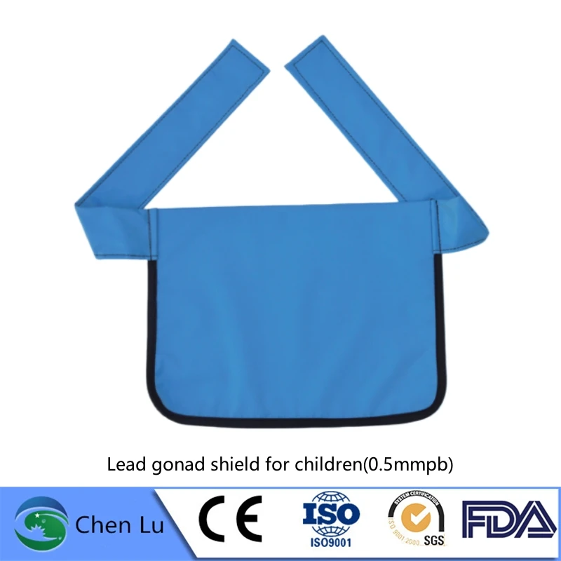 Genuine Children Gonadal Radiology Protection 0.5Mmpb Half Lead Grembiule X-Ray Gamma Ray Protettivo Quadrato/Triangolo Sciarpa