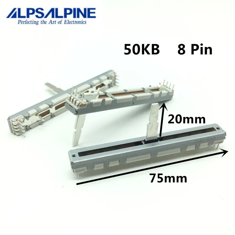 1 Pz, Potenziometro A Scorrimento Dritto, 50Kb, 8Pin, Dcv1011, Putter Velocità Lettore Disco, Ddj-400 800 Rr Sr2 Ergov Flx6 Cmx-3000 5000