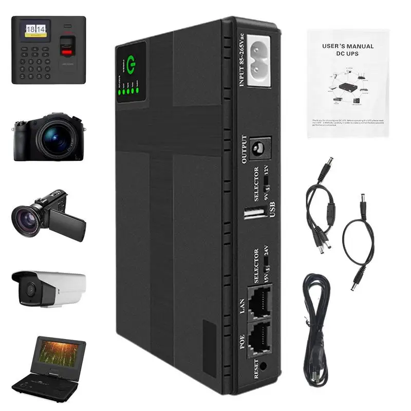 Mini Ups Power Supply Modem Mini Power Uninterruptible Router Battery Pack Modem Mini Power Supply Speaker Output Battery Pack