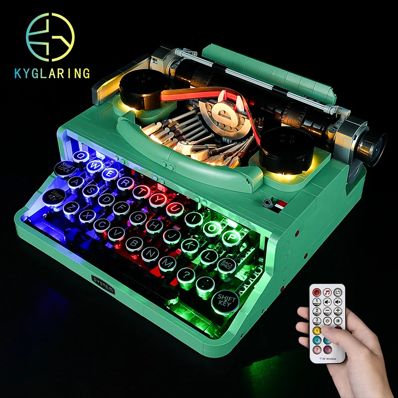 Kyglaring Set Di Illuminazione A Led Giocattoli Fai-Da-Te Per Idee 21327 Blocchi Meccanici Per Macchine Da Scrivere