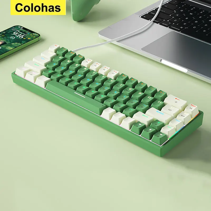 Tastiera Meccanica Cablata Ergonomia 68 Tasti Rgb Hotswap Tastiera Da Gioco Di Tipo C Tastiere Pbt Tastiere Per Pc Computer Portatile