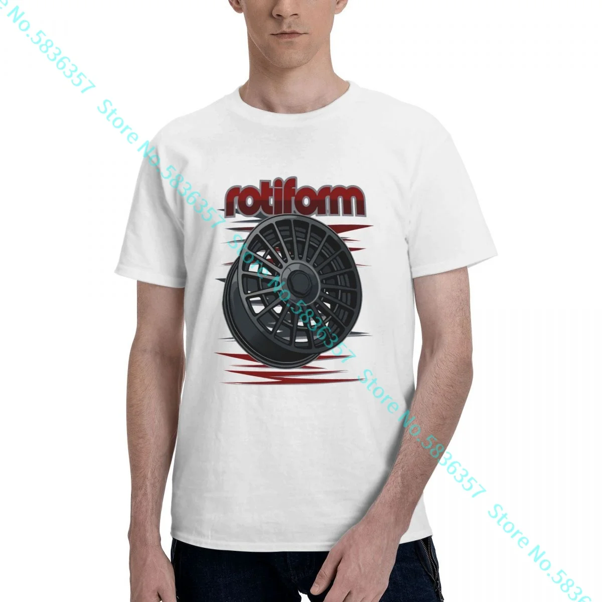 Rare Rotiform Las R Wheel T-Shirt Tee Daily Novità Shirt Confortevole