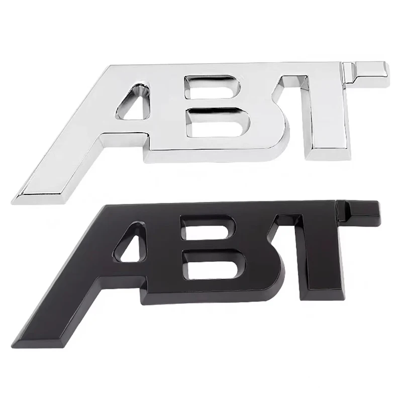 3D Chrome Metal Car Letters Grill Abt Logo Sticker Per Audi Q3 Q5 Q7 Q8 A3 A4 B7 A5 A6 Rs6 Rs7 Rs3 Abt Emblem Badge Accessori