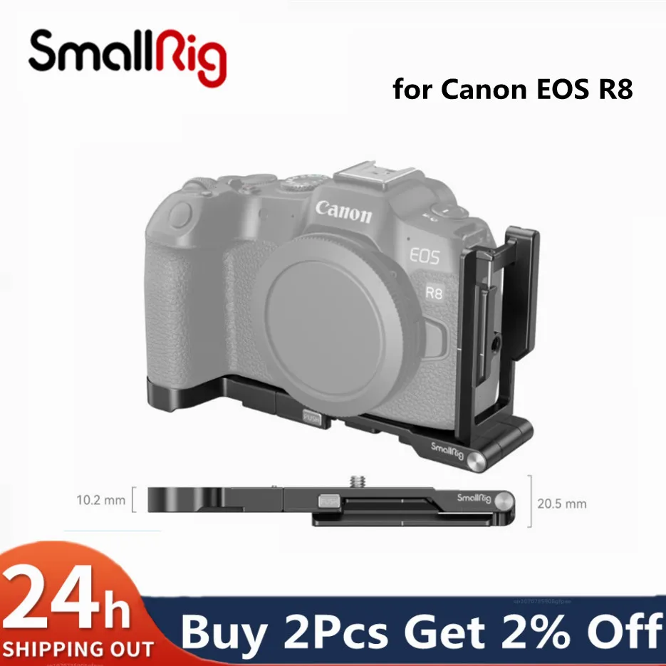 Staffa A L Pieghevole Smallrig Per Canon Eos R8 Piegata E Conservata Come Un Pezzo Portatile Di Gabbia Per Accessori Per Canon Eos R8 4211