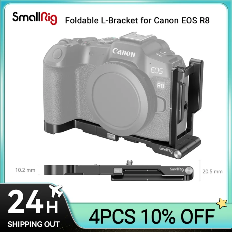 Staffa A L Pieghevole Smallrig Per Canon Eos R8 Piegata E Conservata Come Un Pezzo Portatile Di Gabbia Per Accessori Per Canon Eos R8 4211