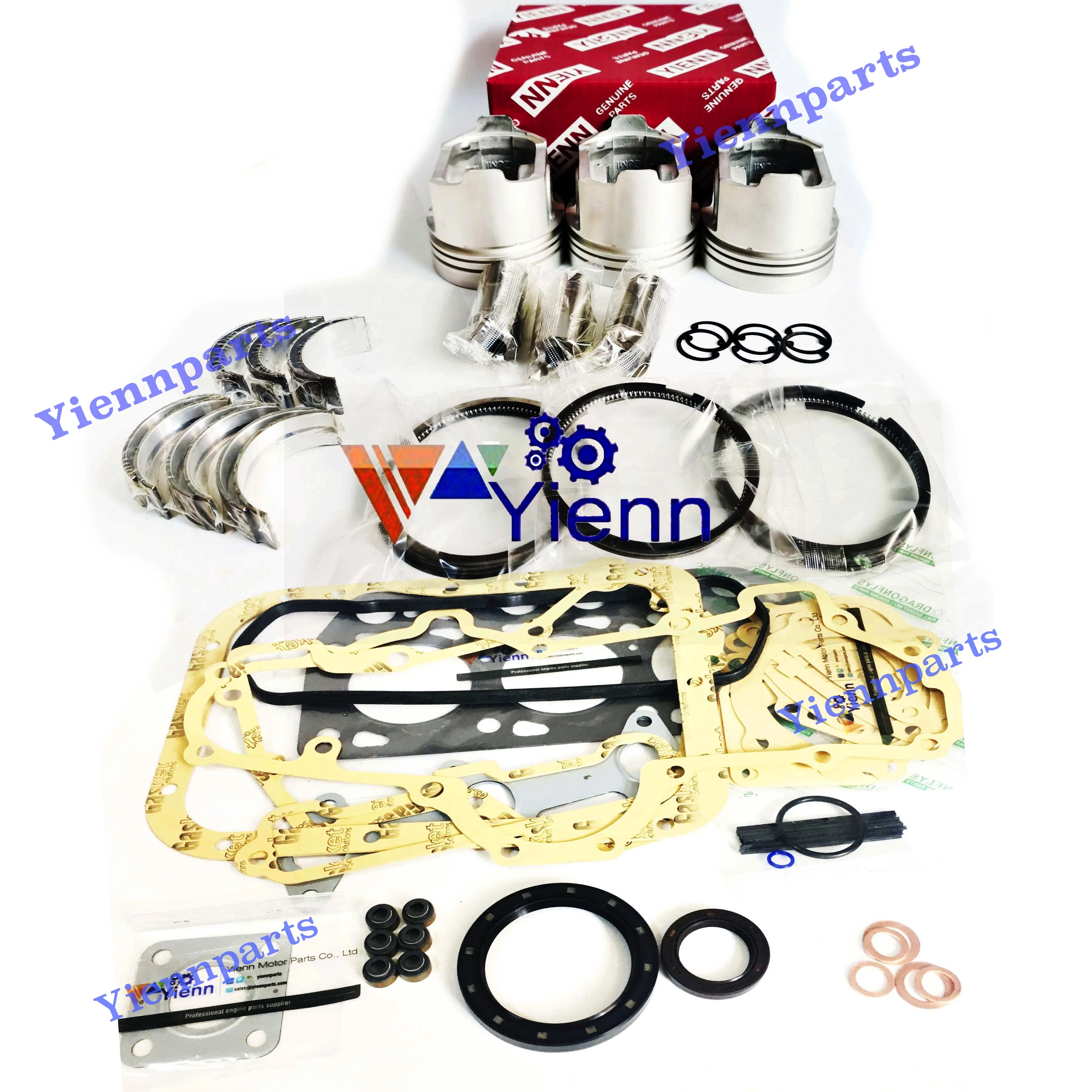 Per Kubota D1302 D1302-Bh Revisione Del Motore Kit Di Ricostruzione Parti Di Riparazione Del Motore Diesel L1-18 L1-185 L1-195 L1-215 L275 L2002 Tratt