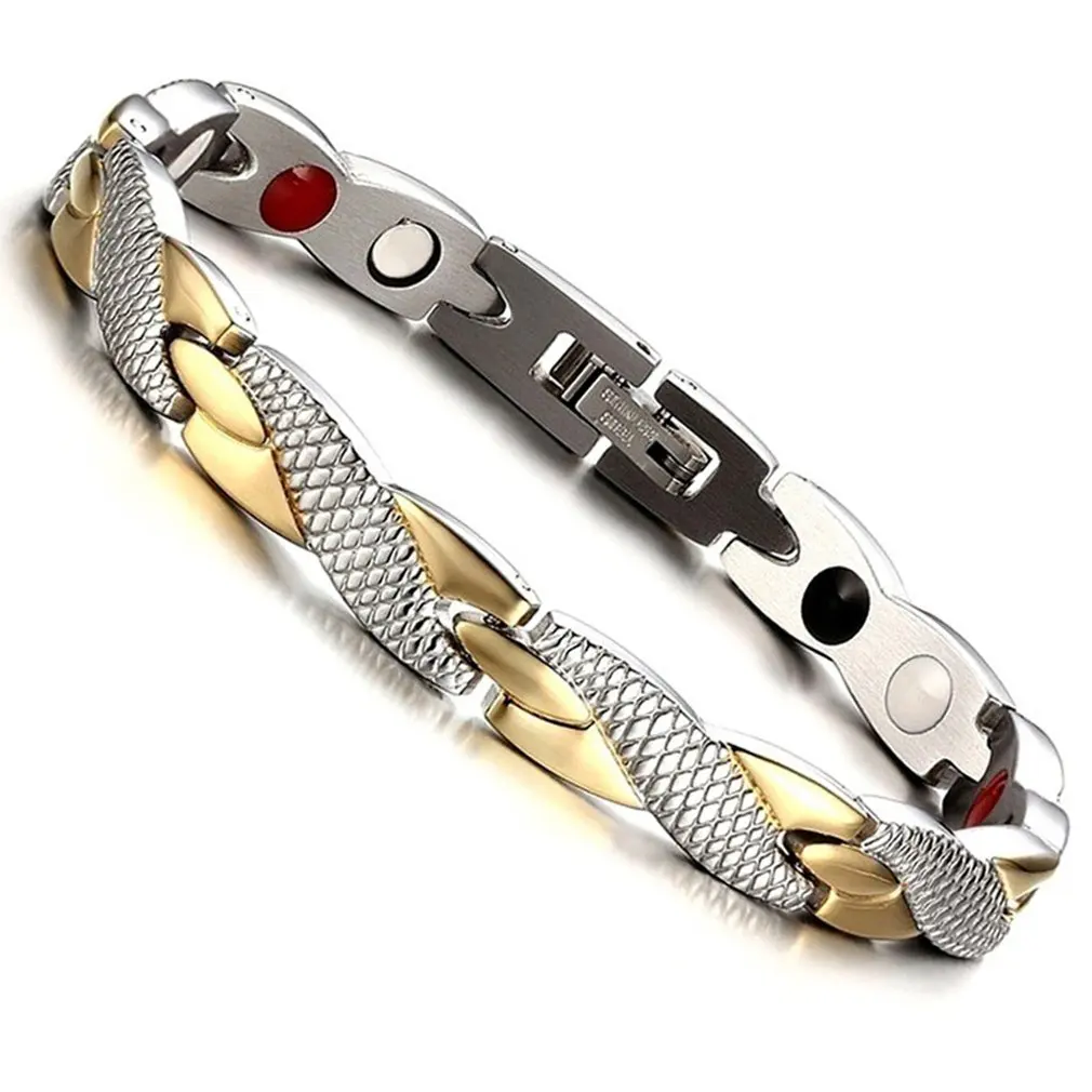 New Dragon Pattern Twisted Healthy Magnetic Magnet Bracciale Per Le Donne Power Therapy Magneti Bracciali Braccialetti Per Donna Uomo