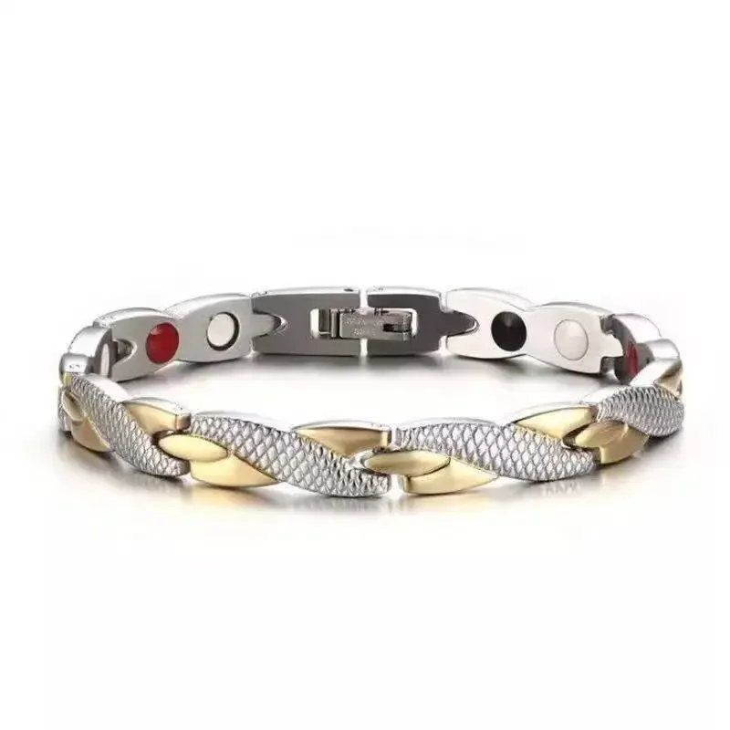 New Dragon Pattern Twisted Healthy Magnetic Magnet Bracciale Per Le Donne Power Therapy Magneti Bracciali Braccialetti Per Donna Uomo