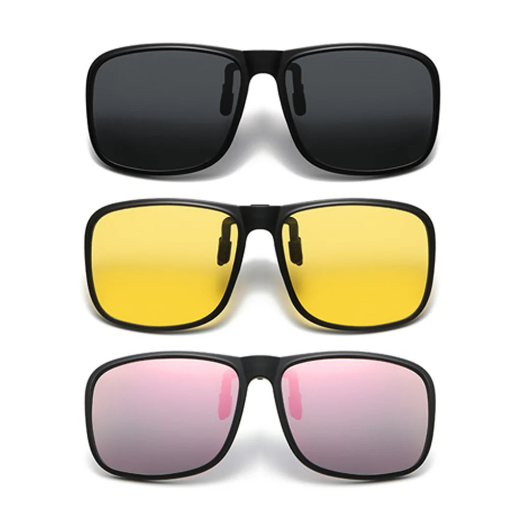 Vivibee Polarized Flip Up Clip On Occhiali Da Sole Per La Guida Dark Uv400 Lenti Fotocromatiche Antiriflesso Myopiasun Occhiali Car Driver
