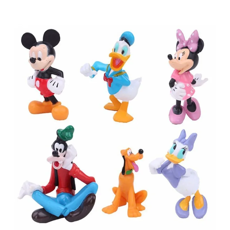 New Disney Figurine Mickey Mouse Clubhouse Personaggi Anime Mickey Minnie Regalo Di Compleanno Per Bambini Desktop Accessori Alla Moda