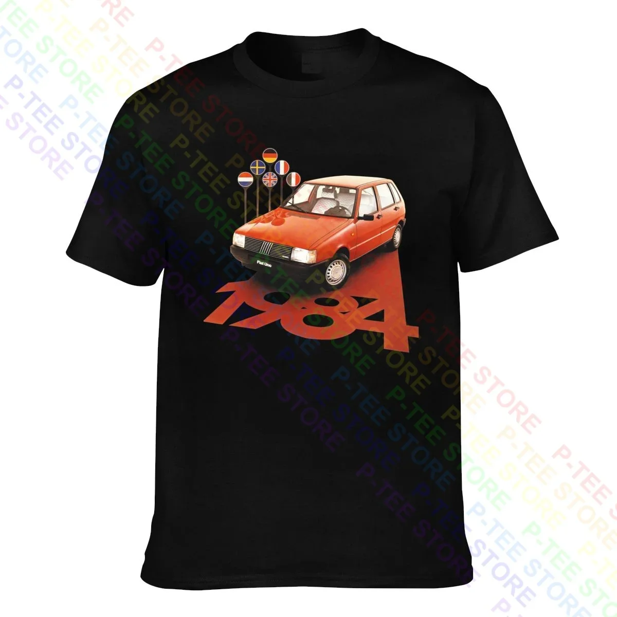 Auto D'Eoca Fiat Uno Fiat Uno Fire Turbo Anni 80 10 T-Shirt Tee Shirt Trend Premium