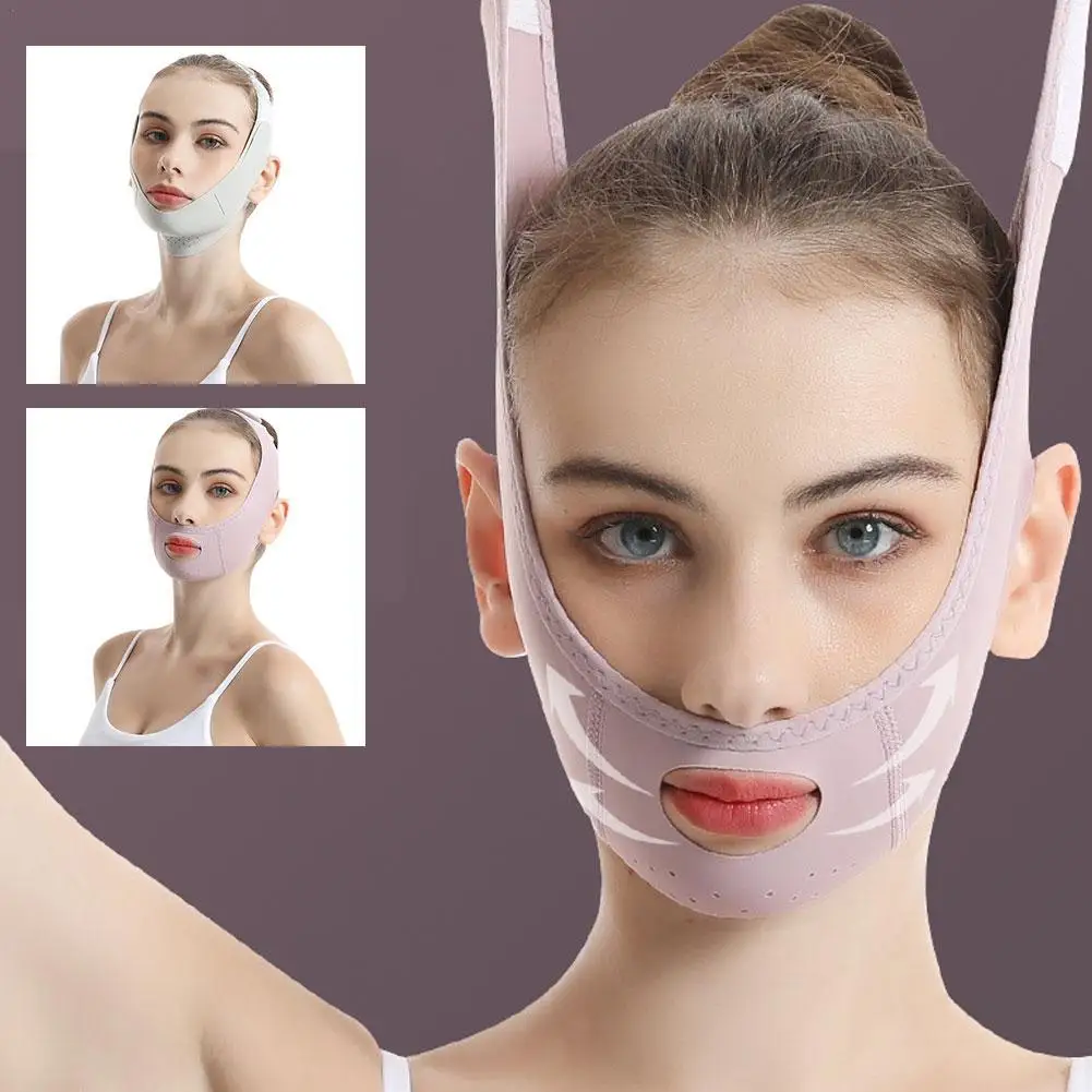 Beauty Face Sculpting Sleep Mask Lifting Rassodante Traceless V-Face Mask Double Chin Reducer Tight-Fitting Chin Arc Beauty Tools
