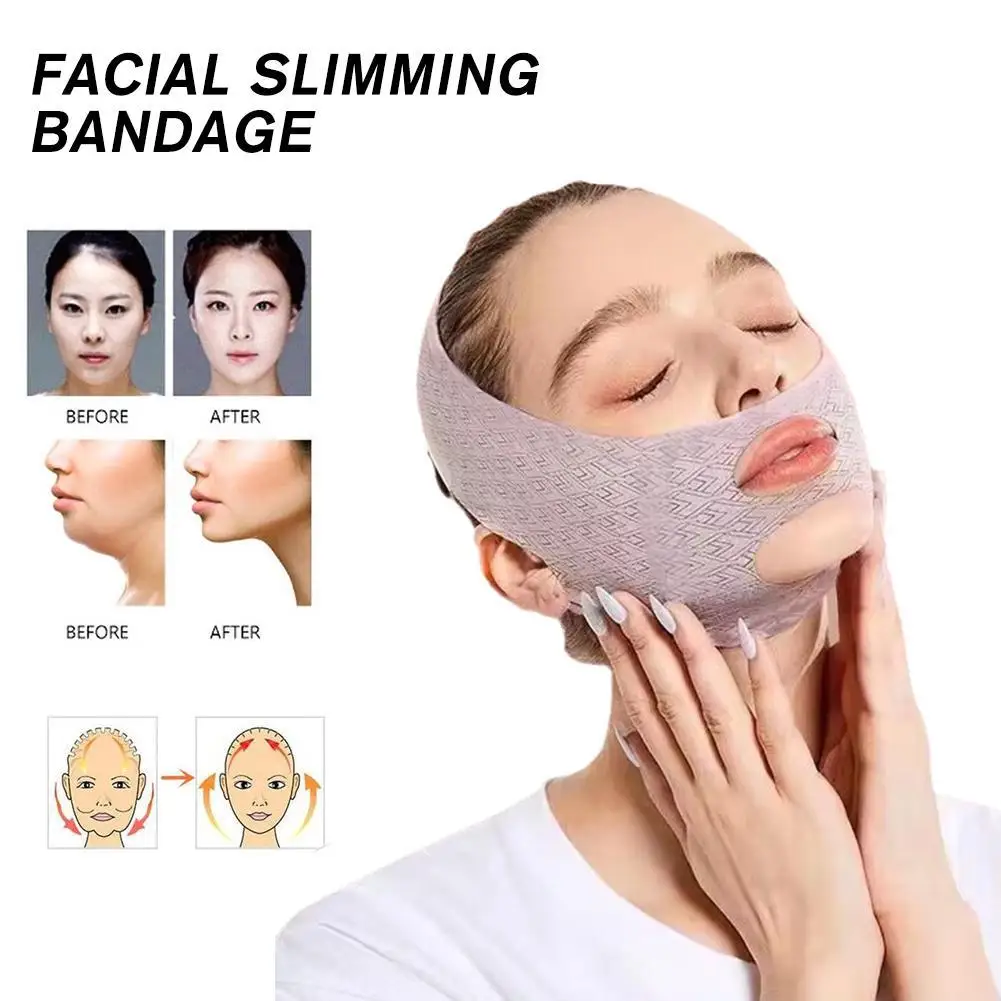 V Line Facial Slimming Strap Shaping Face Lifting Belt Mask Cheek Chin Neck Slimming Thin Belt Sculpting Sleep Mask Nuovo Design