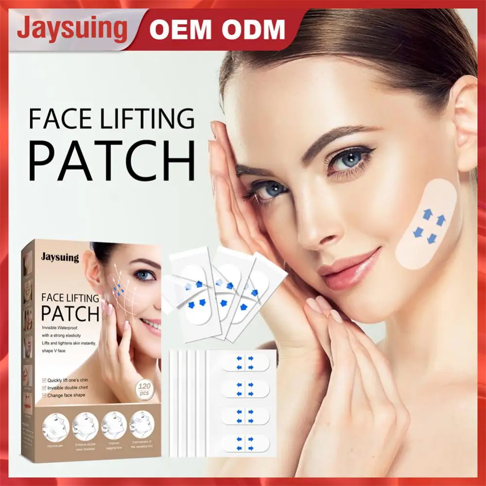 140/40 Pcs Face Invisible Thin Stickers Facial Wrinkle Sagging Skin Waterproof V-Shape Tighten Breathable Chin Lifting Patch