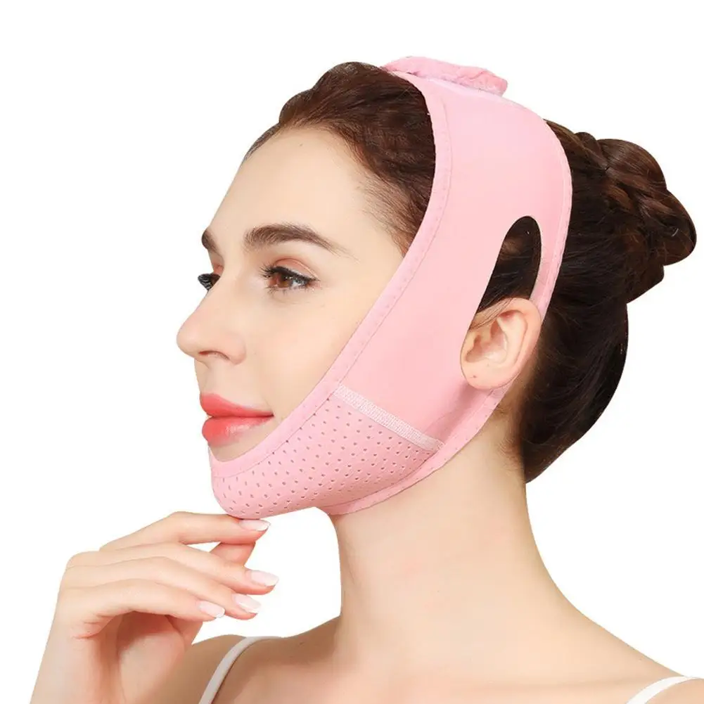 Nuovo Design V Line Shaping Face Lifting Belt Sculpting Sleep Mask Facial Slimming Strap Doppio Mento Riduttore Riutilizzabile V Line Belt