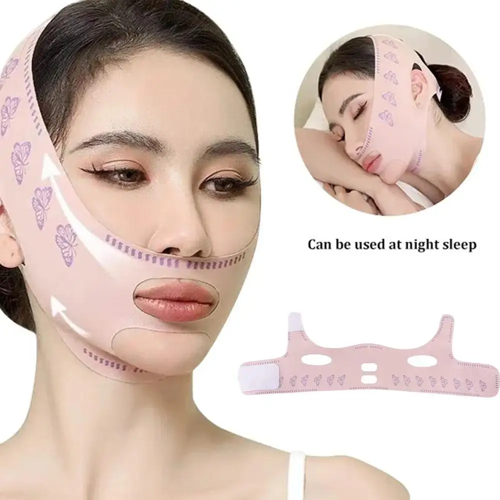 1Pc Beauty Face Sculpting Sleep Mask Fast V-Face Lifting Fasciatura Rassodante Antirughe Modellante Facciale Fisico Non Elettrico