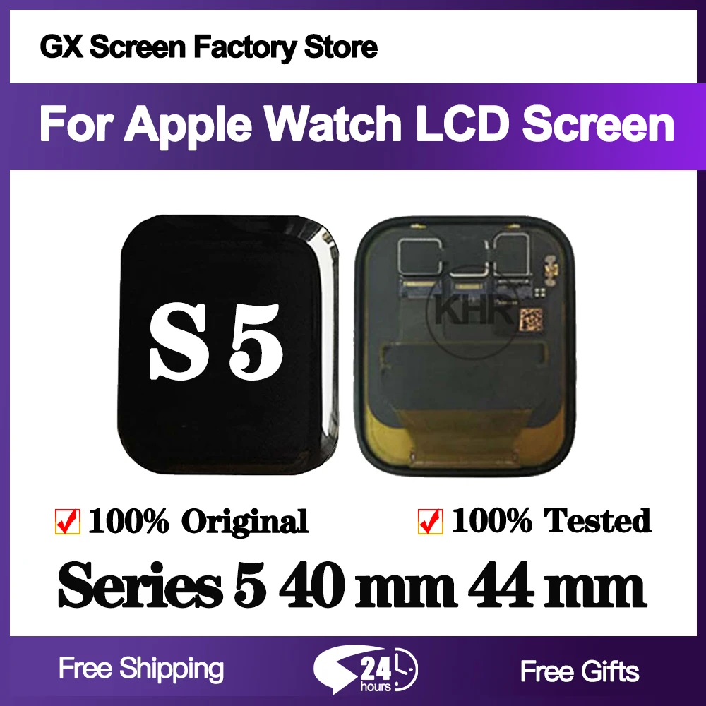 Originale Per Iwatch Series 5 Se Display Lcd Touch Screen Digitizer Assembly Per Apple Watch Series 5 Se 40Mm 44Mm