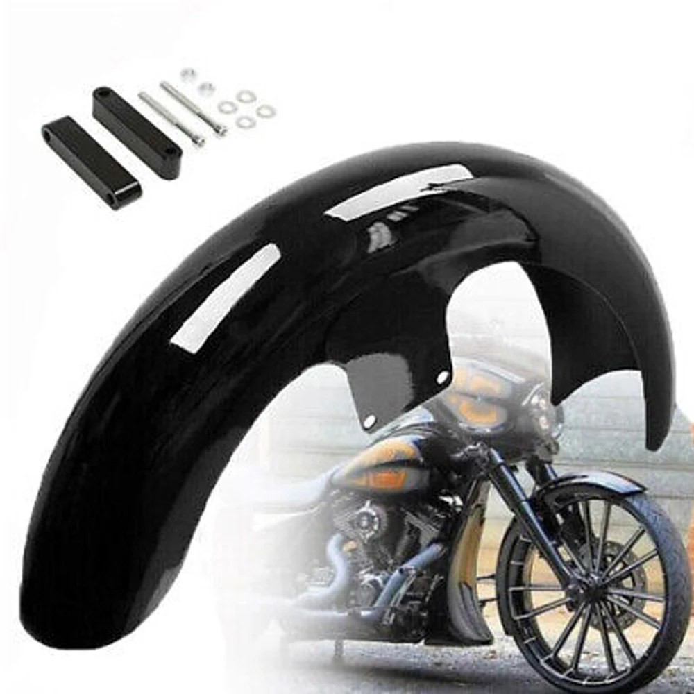 Moto Vivid Black 21 "Parafango Anteriore Avvolgente Per Harley Touring Cvo Road Glide Electra Street Glide Custom Baggers