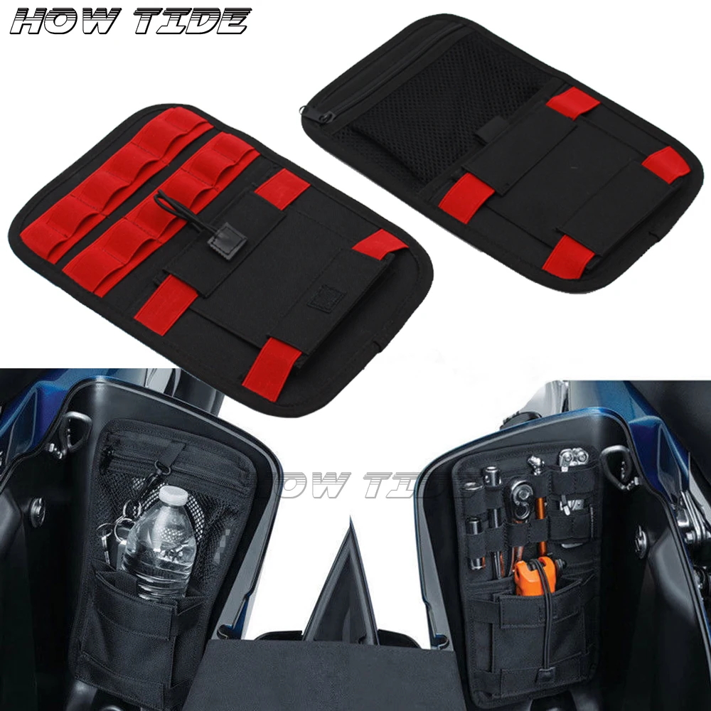 Accessori Moto Bisaccia Kit Di Attrezzi Interni Borse Rigide Custodia Per Harley Davidson Touring Bagger 2008-2018