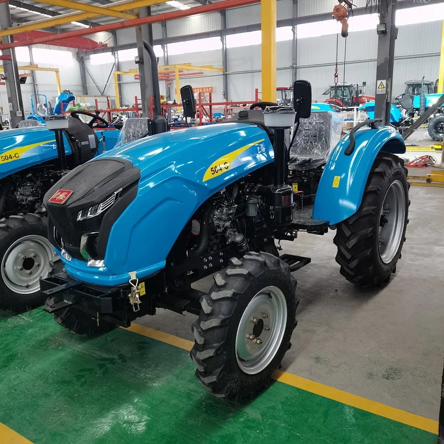 Trattore Agricolo Di Marca Shanghai A Quattro Ruote Motrici 504 50 Cv Per Agricoltura 4X4