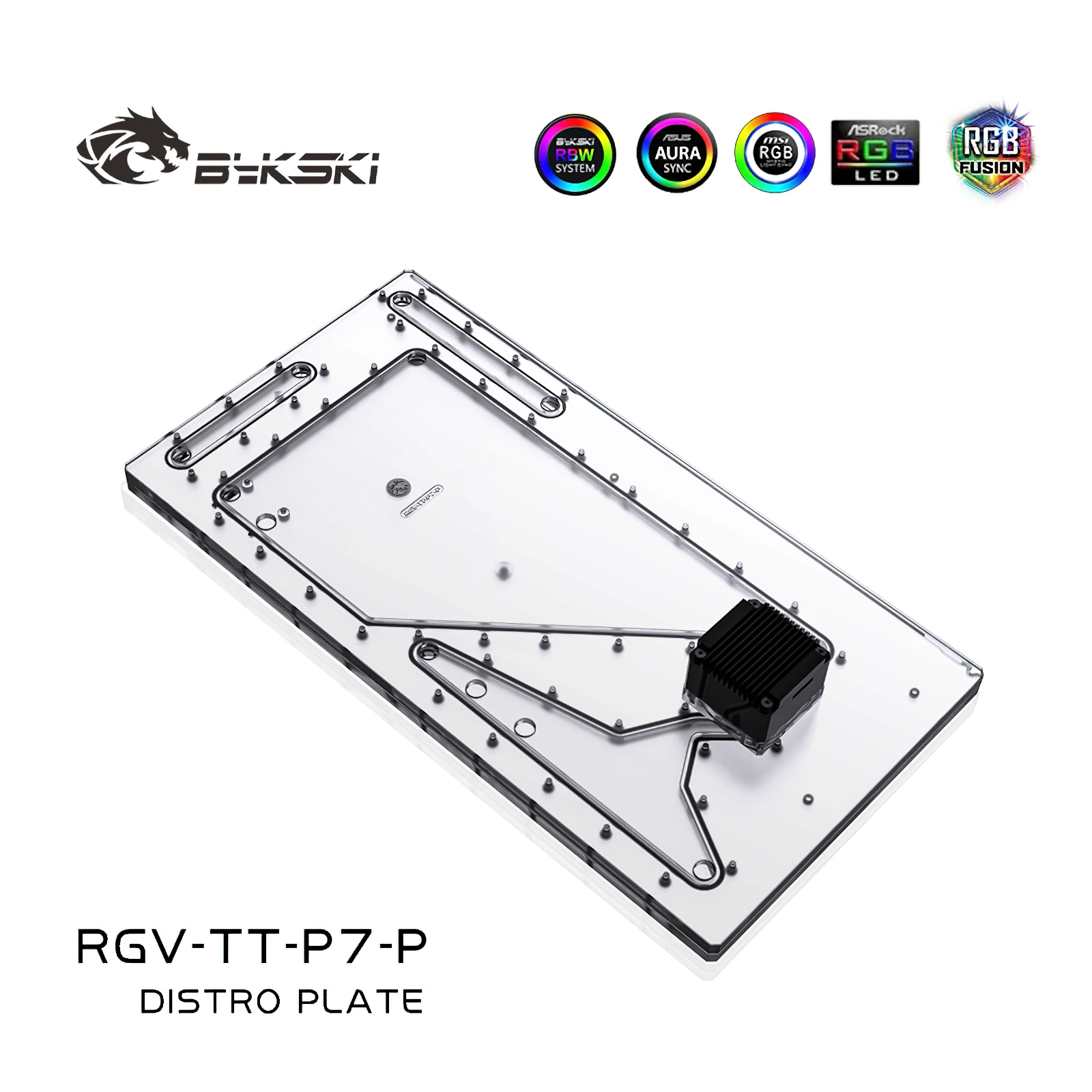 Bykski Rgb Acqua Raffreddamento Distro Piastra Serbatoio Per Thermaltake Tt Core P7 Telaio Serbatoio Rgv-Tt-P7-P