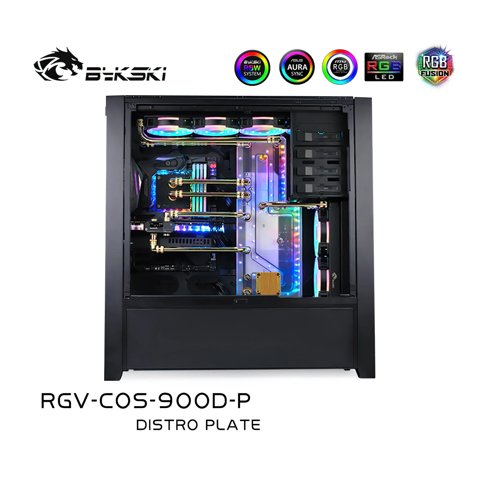 Bykski Distro Plate Kit Di Raffreddamento Ad Acqua Per Corsair 900D Chassis Case Cpu Gpu Rgv-Cos-900D-P