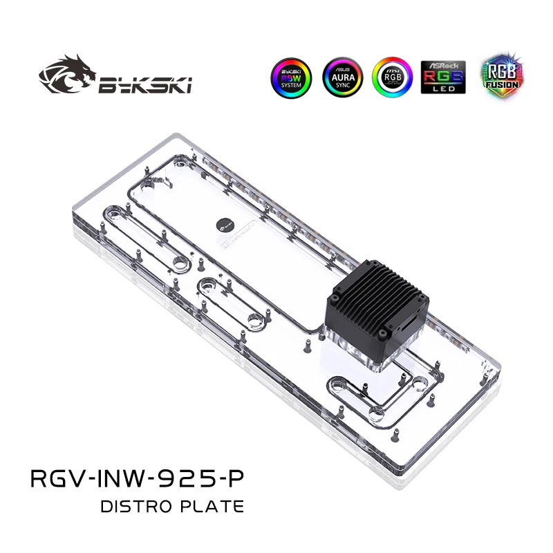 Bykski Rgv-Inw-925-P Distro Plate Radiator For In Win 925 Case Waterway Board Reservoir Water Tank Pump For Pc Cooling