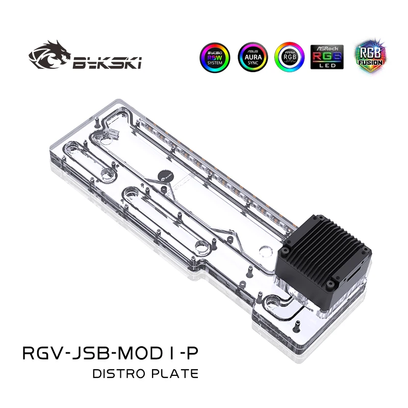 Bykski Rgv-Jsb-Mod1-P Distro Plate Per Jonsbo Mod1 Case Pc Water Cooling Waterway Board Reservoir Water Tank Pump